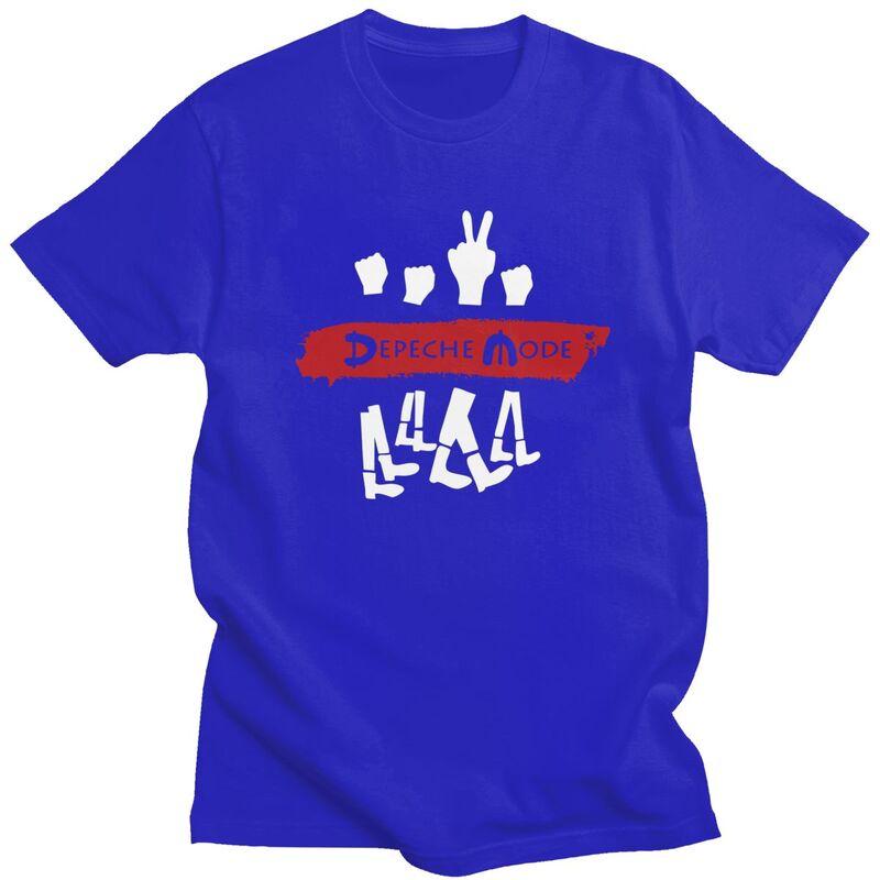 Custom DDepeche Cool Mode Electronic Rock T Shirt for Men Pure Cotton Tshirt Leisure Tee Tshirts Slim Fit Clothing Gift