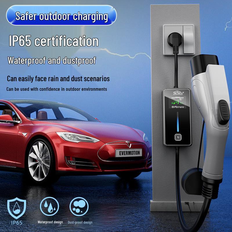 7KW Portable On-Board Charging Gun for New Energy Electric Vehicles, Compatible with Buick Velite 6 and BYD Qin