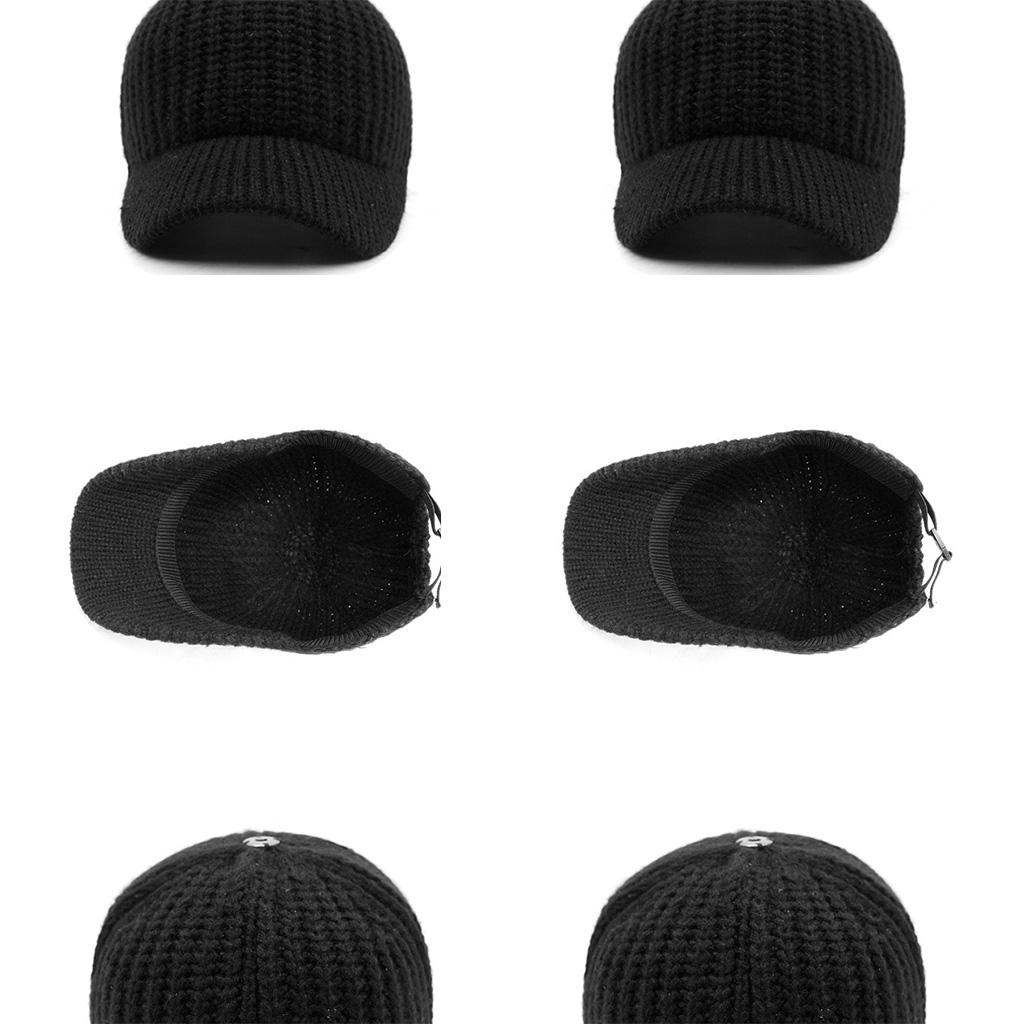 Crochet Knit Baseball Cap for Sun for Protection Brim Outdoor Sports for Snapbac