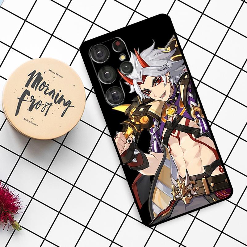 Arataki Itto Genshin Impact Case For Samsung Galaxy S24 FE S20 FE S21 S22 S23 S24 S25 Ultra S9 S10 S25 Plus Phone Cover