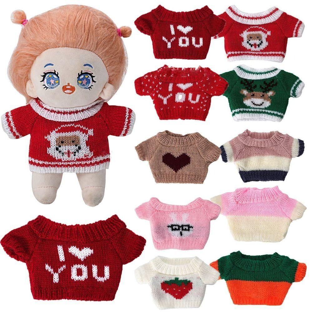 Multistyles Knitted Coat Winter Sweaters Outfits Doll Sweaters  for 20cm Cotton Doll/for Idol Dolls