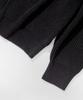 GLW Oversized Hajji Two-Way Hooded Zip-Up Knit Black