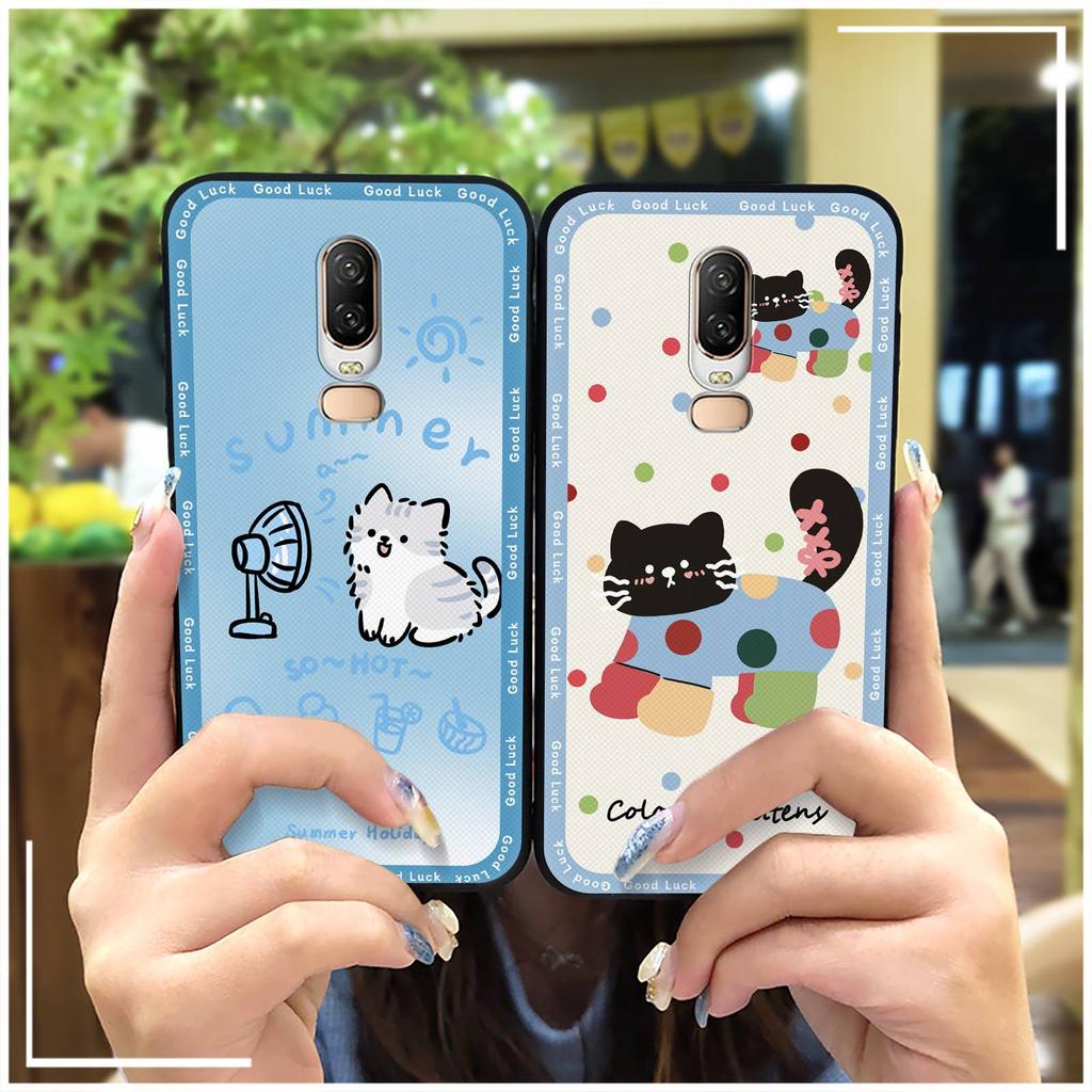 Soft Case Shockproof Phone Case For OnePlus 6/1+6 Durable Protective Full Wrap Anti-knock Waterproof Graffiti TPU Cute