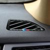 2PCS Car Air Vent Cover Sticker Carbon Fiber Trim Decal Fits for BMW X5 E70 X6 E71 2007 2008 2009 2010 2011 2012 2013 2014 Accessories