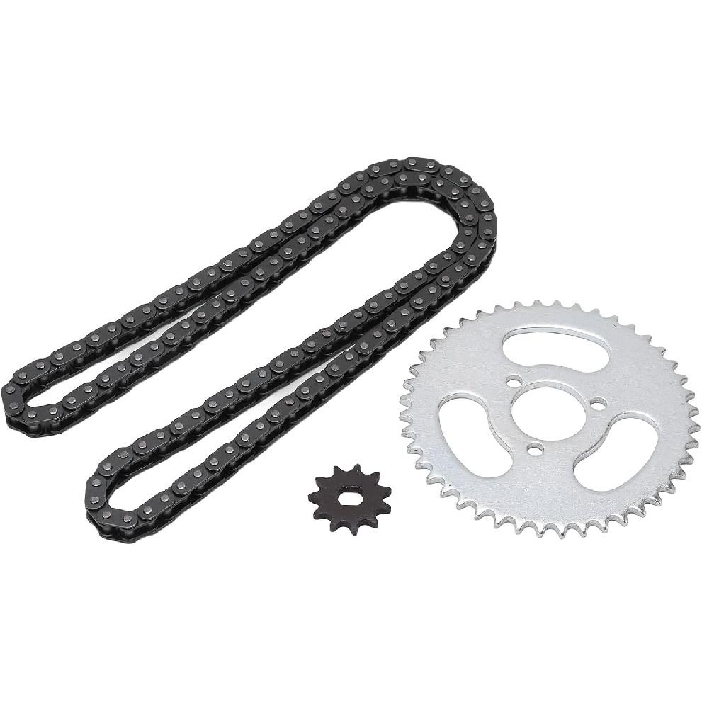 Kettenritzelkit, Hochleistungs T8F Vorne und Hinten Ersatz, T8F Ritzelkettenkit für Modifizierte Karts ATVs Mini-Motorräder Racing Off-Road Custom