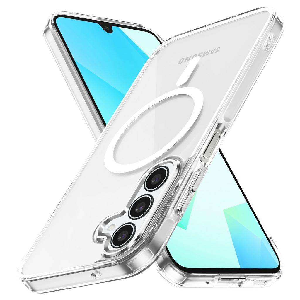 For Samsung Galaxy A16 4G/5G Case Compatible with MagSafe TPU+PC Transparent Phone Cover