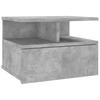 Bedside Tables Floating Nightstands 2 Pcs Concrete Grey 40X31x27 Cm Engineered Wood