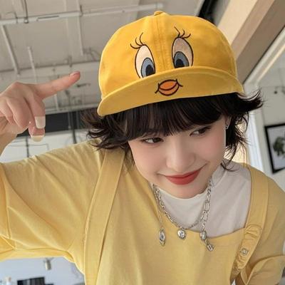 Embroidered Cartoon Cute Baseball Cap Women Korean Style Outdoor  Peaked Caps Y2K Cartoon Creative Design Kawaii Hat