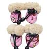 4 Pack/set Pet Winter Rain Boots Set With Fleece Liner Cartoon Waterproof Anti Slip Shoes For Dogs