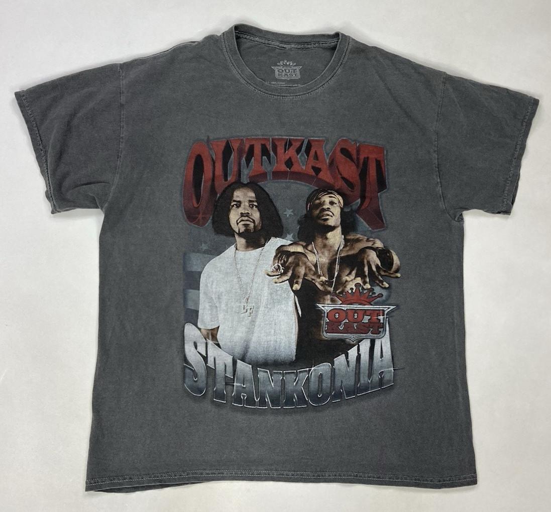 Outkast Stankonia Graphic T-shirt Men Medium Gray Short Sleeve Music Rap XXXXL