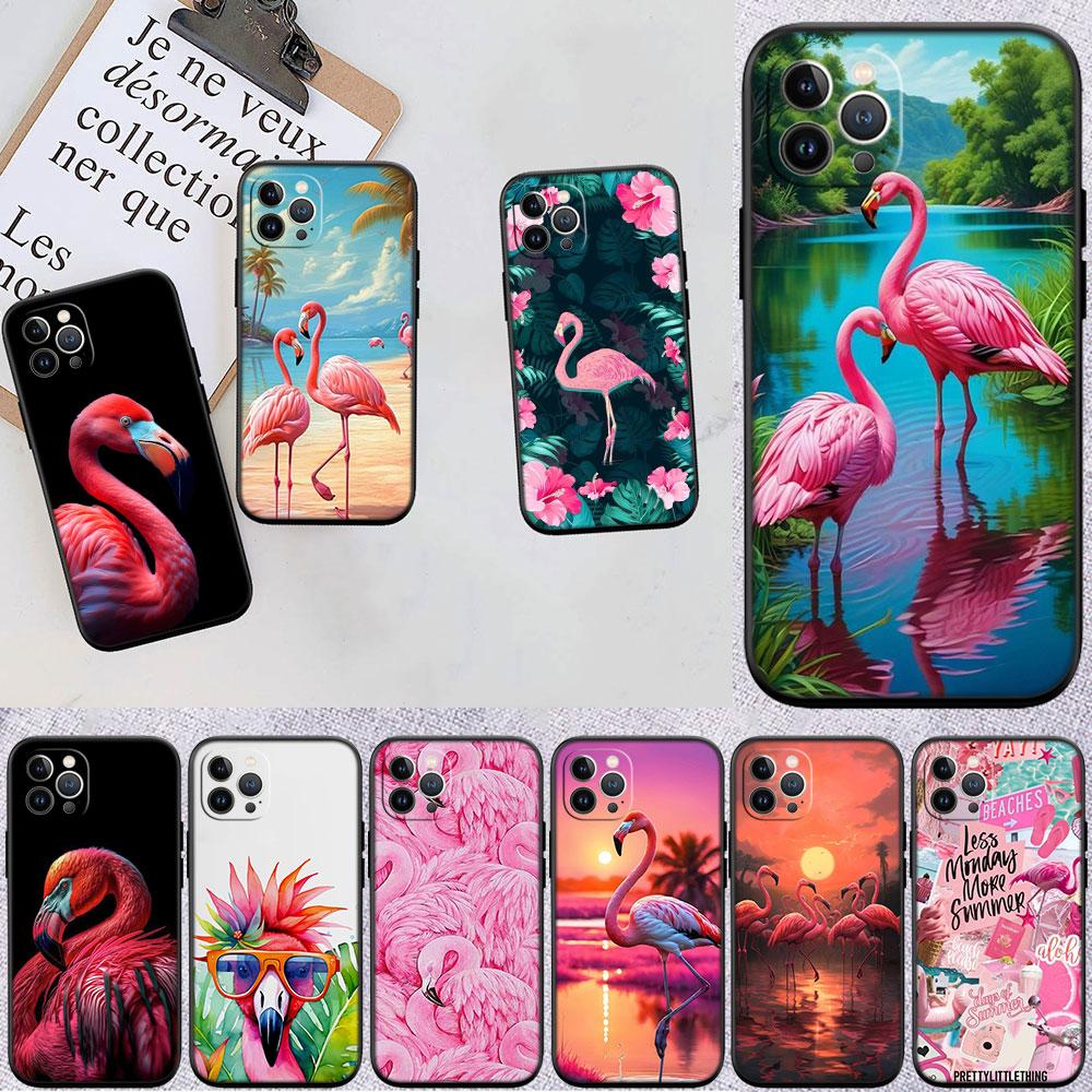 Flamingos Pink bird flower Case for Samsung M02 M06 M15 M16 M20 M21 M30 M30S M31 M35 M51 M55 M56 A36 A42 A50 A50S A51 A52