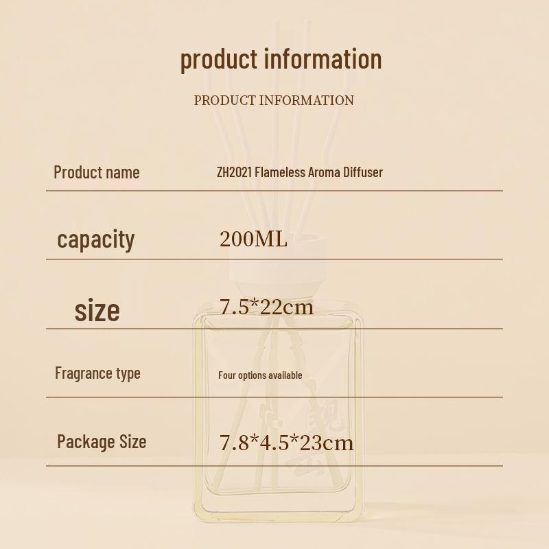 200ml Rattan Aroma Diffuser: Flameless, Long-Lasting Fragrance for Bedroom, Living Room, Office, Bathroom