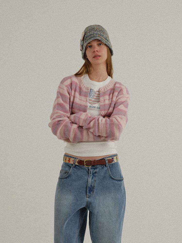 SUNDAY FRUIT MARKET Sunday Knit Bucket Hat Blue