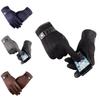 Herren Winter Warme Wildleder PU-Leder Fleecegefüttert Touchscreen Fahrhandschuhe Perfekt für Outdoor-Aktivitäten