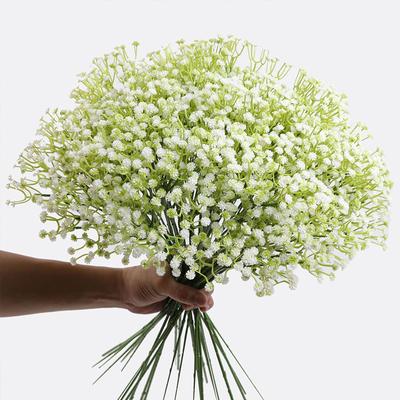10 יחידות 30 ראשים 29 ס"מ BabysBreath פרחים מלאכותיים פלסטיק Gypsophila DIY זרי פרחים סידור לחתונה קישוט הבית