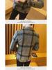 Men's 2022 Korean Style Plaid Woolen Short Coat - Trendy & Handsome for Autumn/Winter