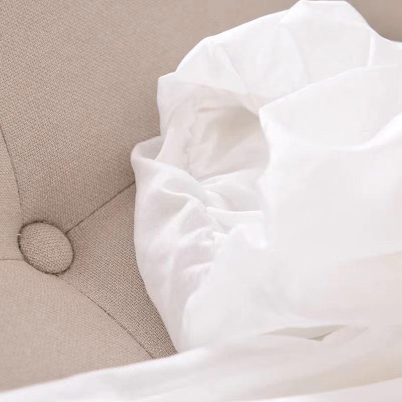 Stile Palazzo Elegante Francese Ampio e Versatile Collo a Revers Monopetto Maniche a Palloncino Traspirante e Sottile Estate Primavera