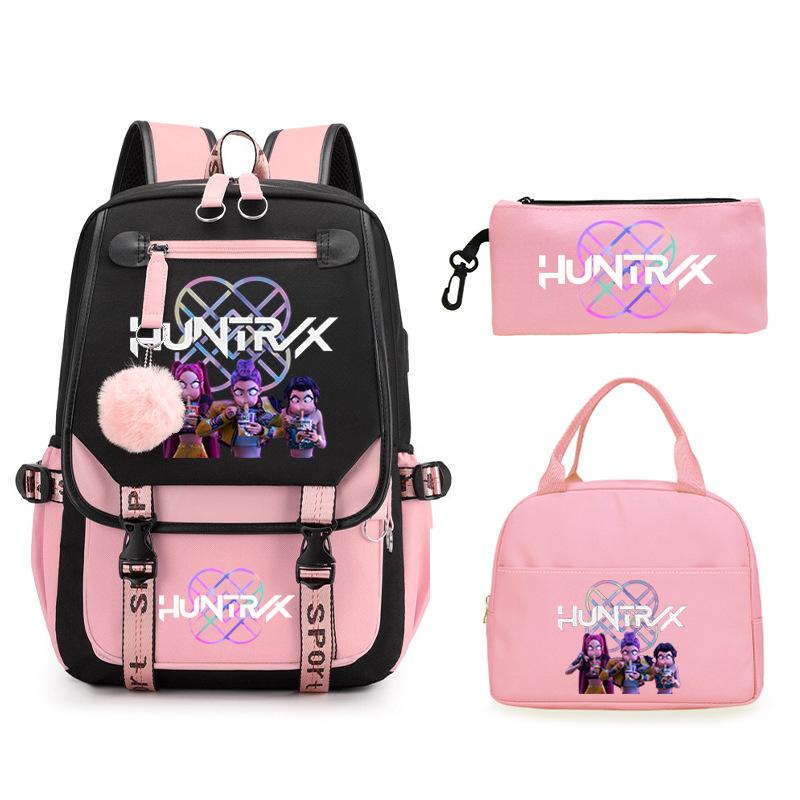 KPop Demon Hunters Demon Hunters Printed Fashion Children's Backpack Foreign Trade Trend Student School Bag