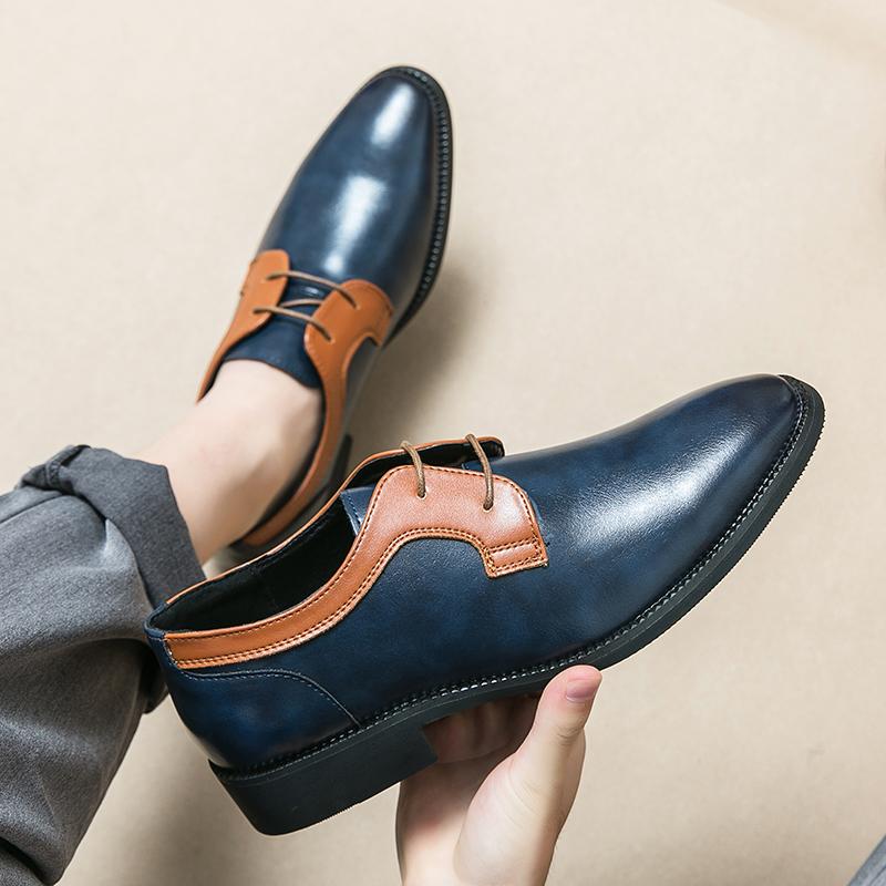 Mode Gemischte Farben Herren Anzugschuhe Retro Herren Lederschuhe Business Herren Barock Schuhwerk Freizeit Herren Oxford Schuhwerk