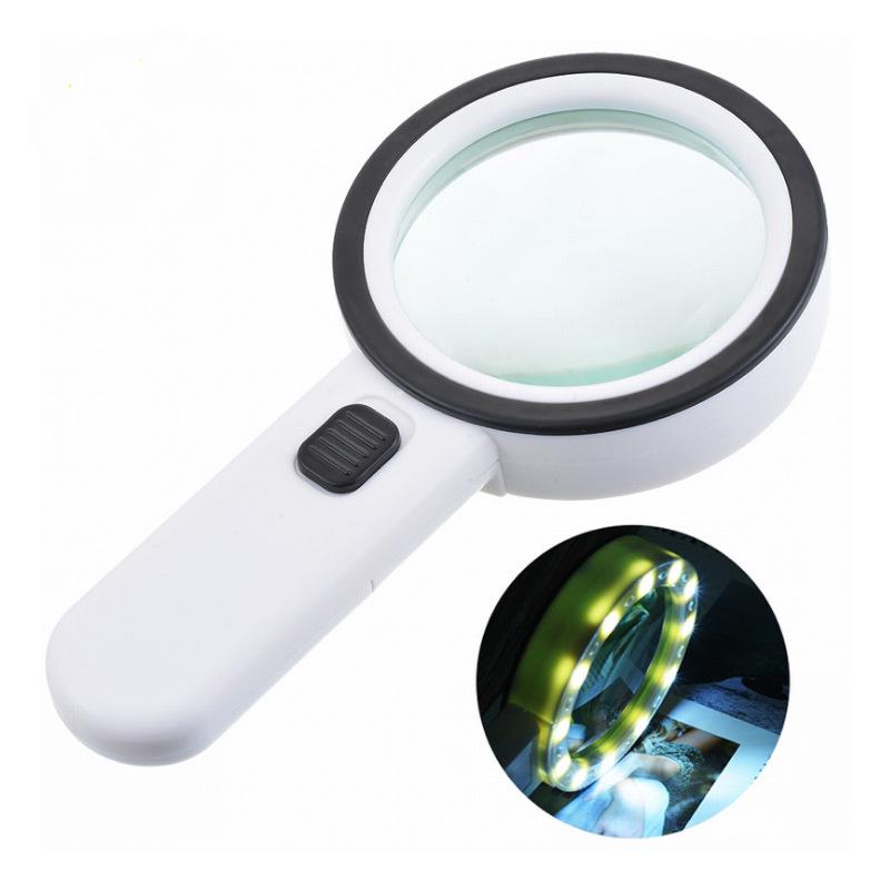 Handheld 30x High-Definition LED Magnifier for Repair and Reading