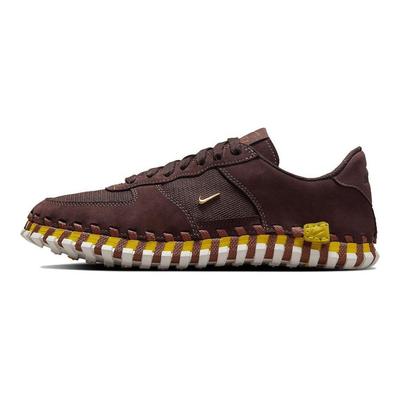 Jacquemus x J Force 1 Low LX SP Earth Damen-Sneaker Braun Metallic-Gold Blau-Blitz DR0424-200