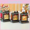 Ornament Music Fireplace Box With Snowman And Reindeer Christmas Decor Gift