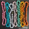 Neuer Eingang Individueller Regenbogenperlen Schmuck Bunter Naturstein Halskette Grobes Edelstein Knebelverschluss Geschenk für Frauen für Boutiquen