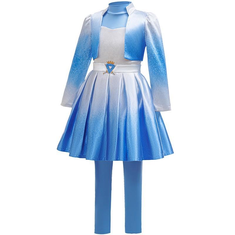 2026 New Hot Descendants Red Kids Dress Set Halloween Stage Performance Costume