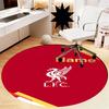 Benutzerdefinierter Name Liverpool Football Club Aufgedruckter Runder Teppich Teppich Stuhlteppich Bereichsteppich Eingang Fußmatten, für Bürostuhl Wohnzimmer Schlafzimmer Küchenraum.