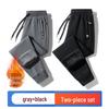 Men's Plus Velvet Thickened Winter Casual Pants - Warm Outdoor Sports Long Pants, Large Size, Custom Logo Available