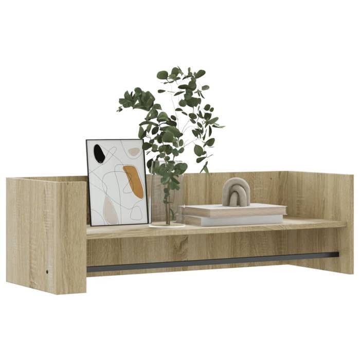 VidaXL Étagère murale chêne sonoma 100x35x30,5 cm bois d'ingénierie, étagère murale cube, organisateur cube, étagère 848460