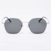 Alloaiweeo [Air Titanium] Al2503 1111G Air Titanium Hexagon Silver Sunglasses