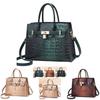 Borsa a Tote Elegante di Grande Capacità con Fantasia Coccodrillo Per l'Uso Quotidiano alla Moda