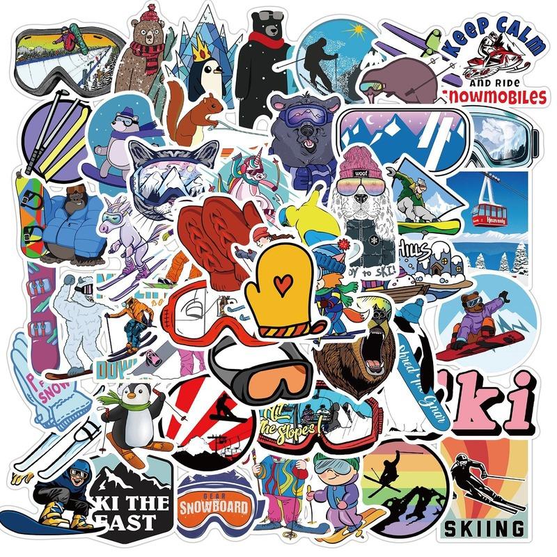 

50pcs Cartoon Graffiti Stickers for Skiing Surfing Outdoor Sports Laptop Phone Luggage Skateboard Snowboard Decals