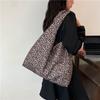 Leisure commuting large capacity bag for women fashion trend leopard print versatile shoulder bag paquete tote