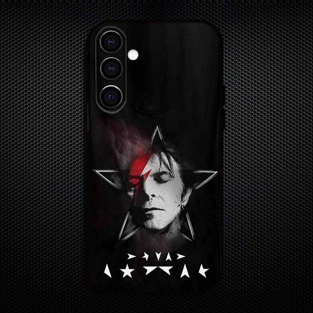 D-David Singer B-Bowie  Phone Case For Samsung Galaxy A73,A72,A71,A70,A53,A52,A51,Others Soft Black Shell