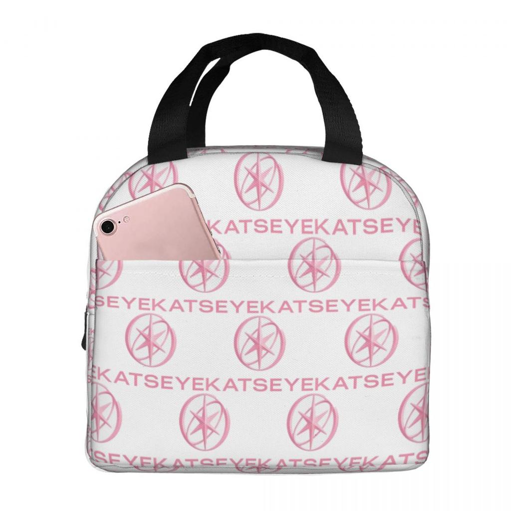 KATEYE Kpop Group Insulated Lunch Bag for Women Office Cooler Thermal Food Box Tote Leakproof Lunch Boxes Container