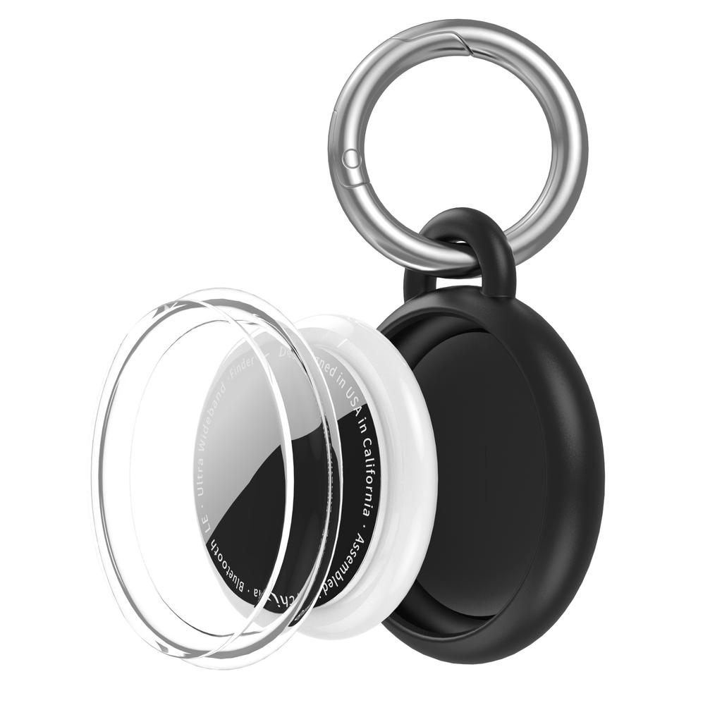 CT29 For Apple AirTag Tracker Waterproof Case Shockproof TPU Protective Cover with Hook