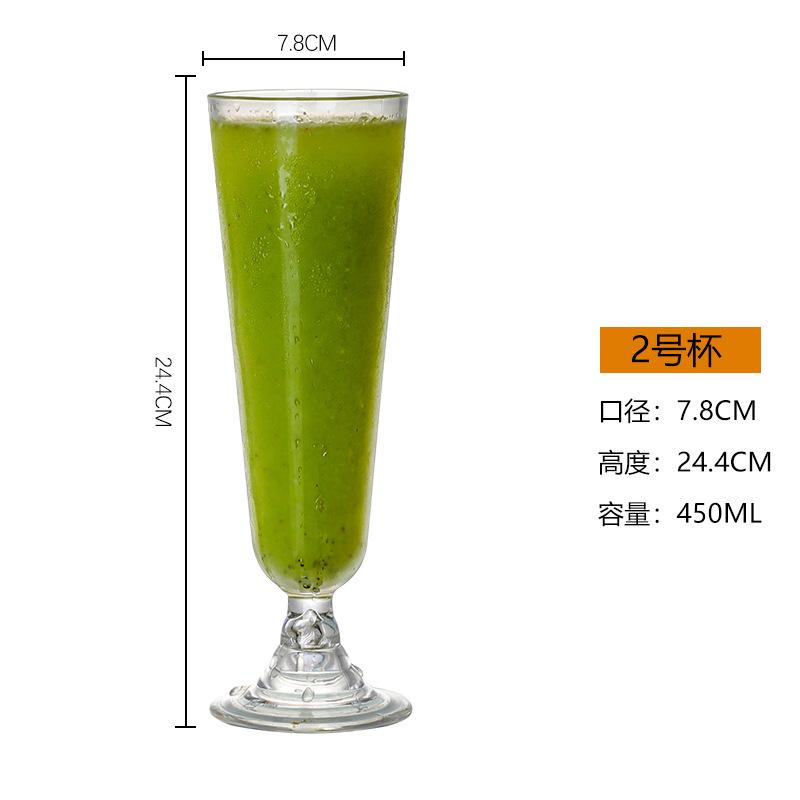 2pcs Acrylic Plastic Beer Juice Water Cup Transparent Unbreakable Reusable Milk Drinking Cup Home Bar Party Restaurant Drinkware