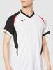Volleyball Game Shirt, Short Sleeve, Moisture-Wicking, Quick-Drying, Junior Available, V2MA2112, Unisex, White x Black x Chinese Red, Size 140