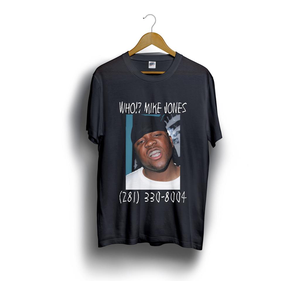 MIKE JONES HIPHOP Black T-Shirt Size S-5XL