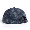 Bonnet Docker Lavé Casquette Sans Visière Couleur Unie Rétro Vintage Style Street Printemps Automne Extérieur Gorras