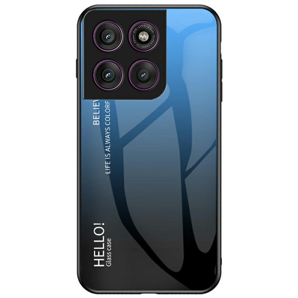 Dėklas Motorola Edge 60 Pro 5G, atsparus įbrėžimams, grūdintas stiklas+PC+TPU telefono dangtelis