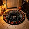 Modern Bedroom Floor Cover 3D Vortex Halloween Rug Round Optical Illusion Spooky Carpet Ghost Skeleton Area Rug for Living Room Decor High Traffic