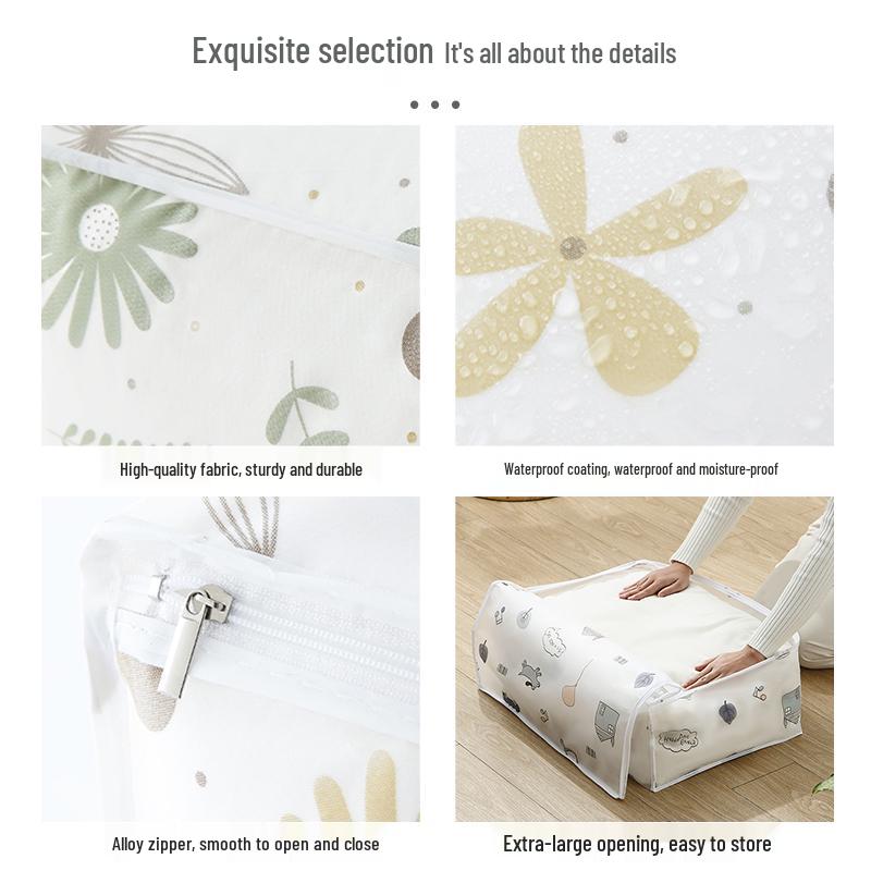 Large Capacity Cotton Quilt and Clothes Storage Bag for Students