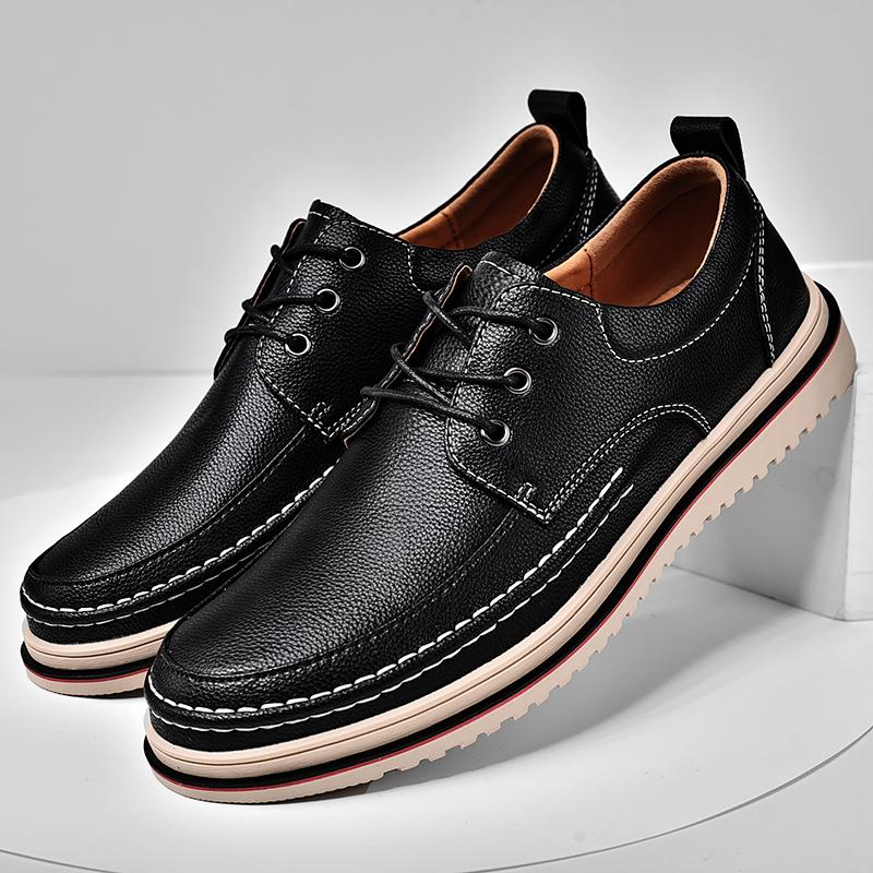 Genuine Leather Men Oxfords Shoes Handmade Italian Mens Casual Shoes Luxury Brand Moccasins Leisure Male Loafers Chaussure Homme