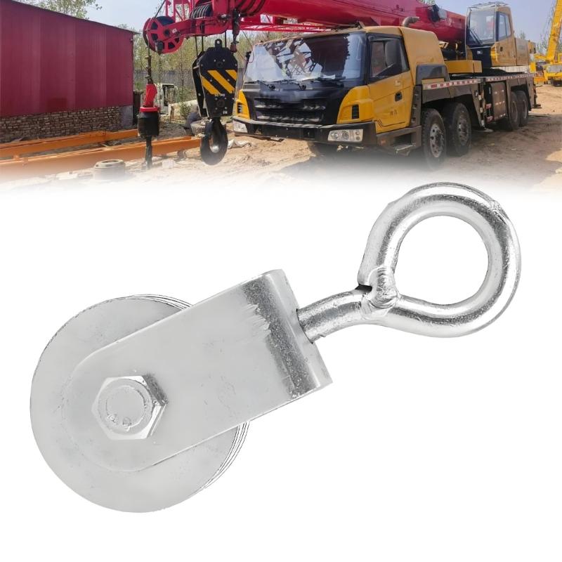 Alloy Steel Cable Pulley Block Wheel With High Load Bearing Pulley For Strength Training Industrial Use Heavy Lifting