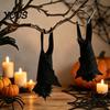 Home Interior Halloween Ornaments Bat Decorations, Realistic Felt Hanging Bats, Spooky Flying Props Party Background Decor for Haunted House