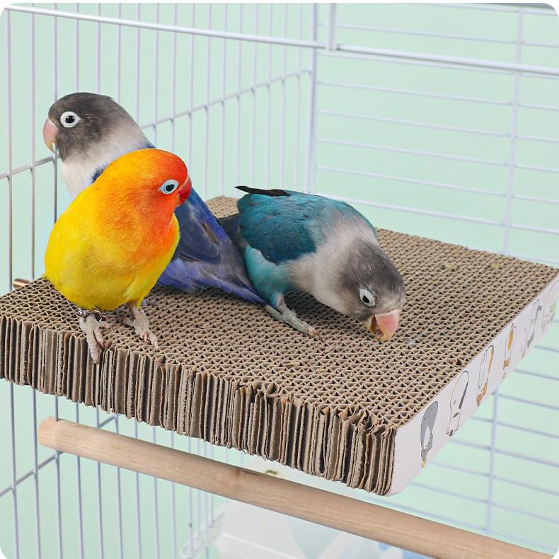 Parrot Chewing & Grinding Stand: Boredom Relief Platform for Cage Accessories