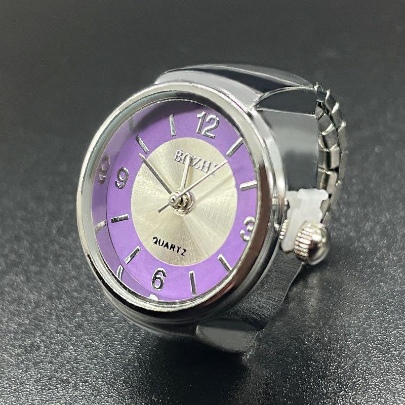 Punk Vintage Quarzuhr Ring Elastischer Dehnbarer Finger Schmuck Für Männer Frauen Tägliches Mode Accessoire